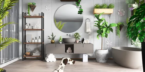 Botanical bathroom 