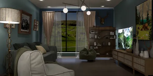 Dark living room 