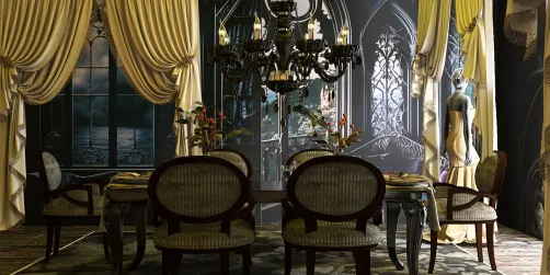 Comedor estilo gótico 