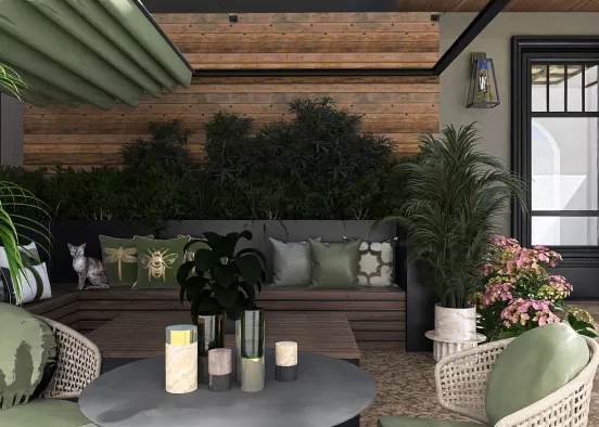 # Biophilic Hangout  Renderização de Design