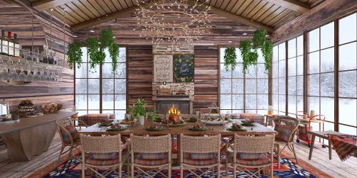 Rustic Thanksgiving Retreat