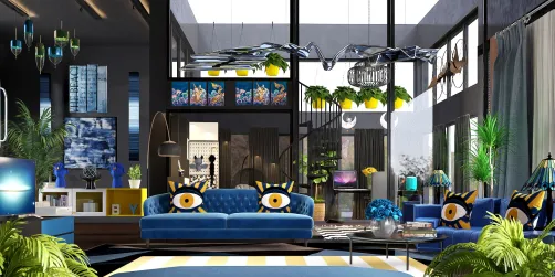Open concept
Living room and Office area❤️