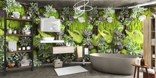 Jungle bathroom