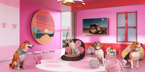 barbie dream house for dogs 💕💗