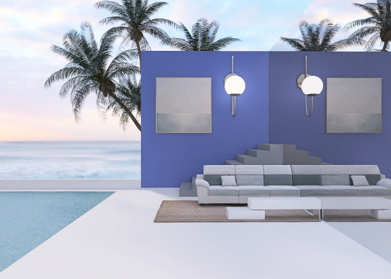 Modern SIMPLE Living Room Design Rendering