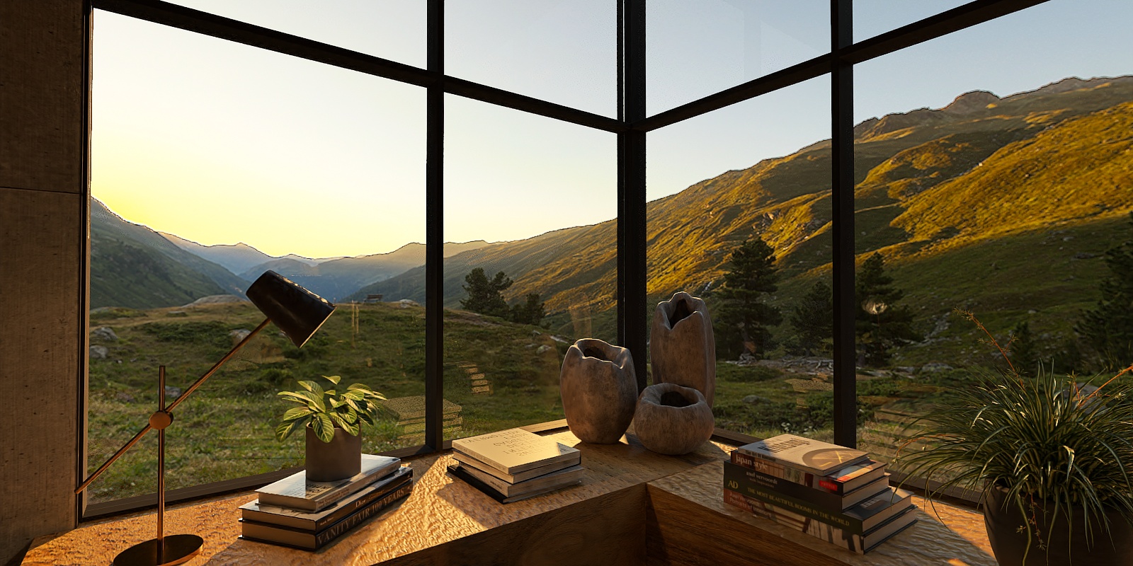 Reading in the Mountain