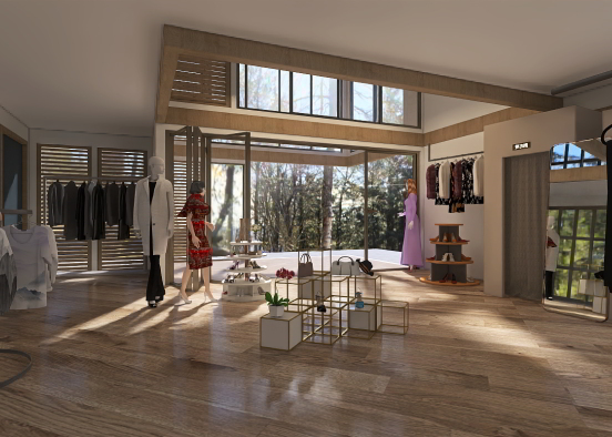 Clothes store Design Rendering