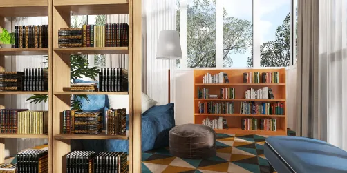 My library. Space peace 🥰