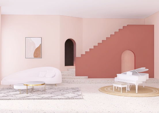 Pink Room Design Rendering