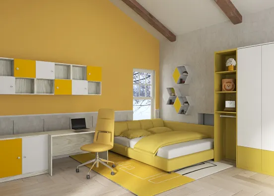 бело-желтая мечта 🤍💛 Design Rendering