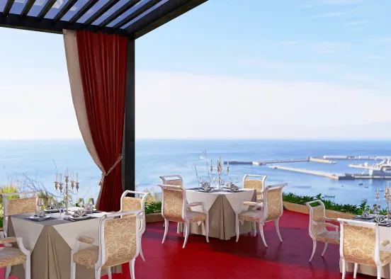 restautant by the sea Design Rendering