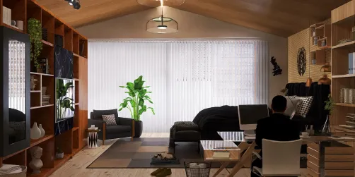 Quarto masculino/ escritório 