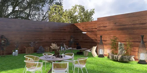 Spacious outdoor seating area