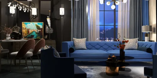 Blue living room 🩵