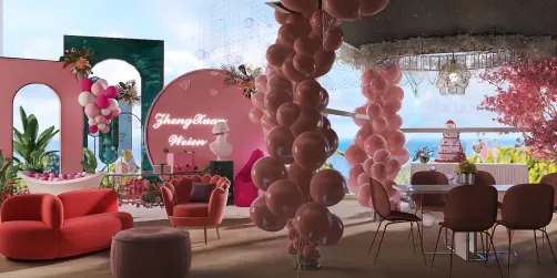 Millennial pink baby shower 
