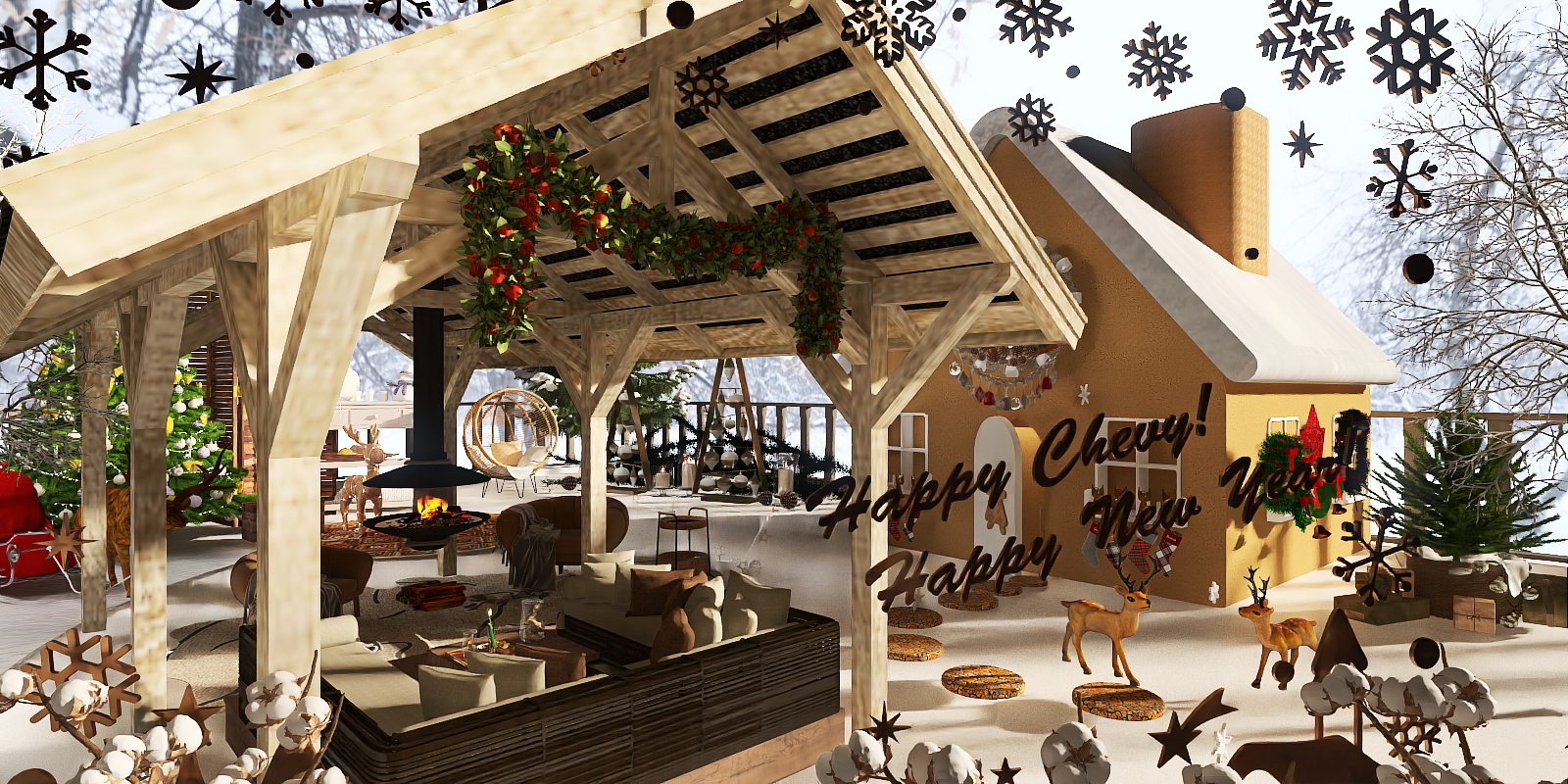 Gingerbread House chill🔥🥂🤗🌟🎄🤎🖤