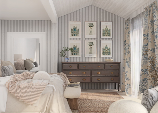 Elegant & Cozy Bedroom Design Rendering