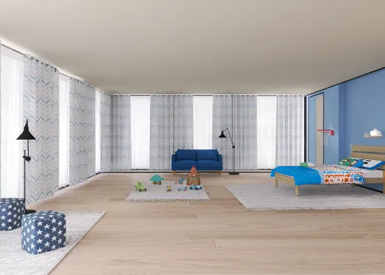 Little Boy Room  Design Rendering