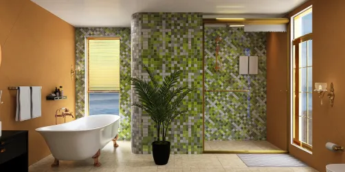 Masters suite (green bathroom)