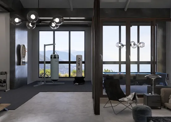 # Industrial Bachelor Pad Renderização de Design