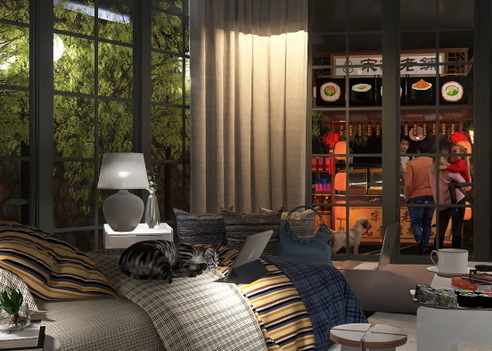 View of the window  Design Rendering