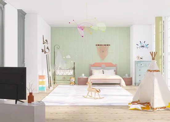 Bedroom- children’s room 🍃 Design Rendering