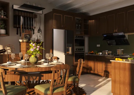 # Beautiful kitchen Визуализация дизайна