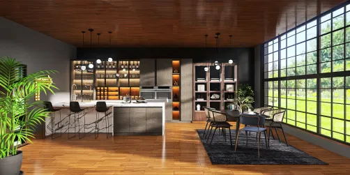 modern kitchen design 🌿