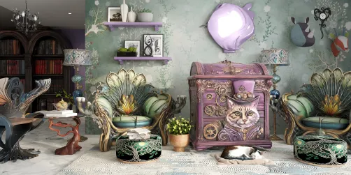 Eclectic Reading room
