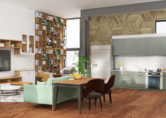 Living space 🎍🌿 Design Rendering