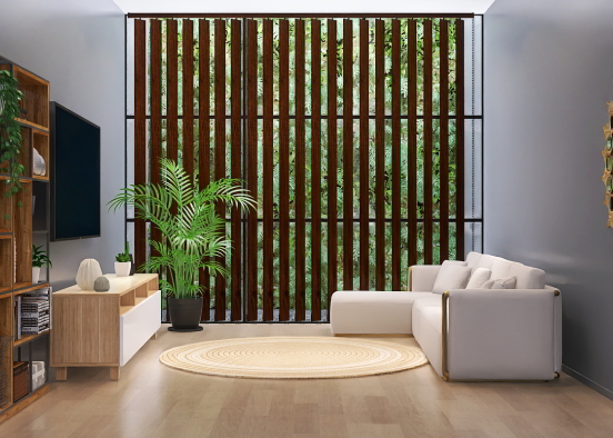 Plant filled living room 🪴  Design Rendering
