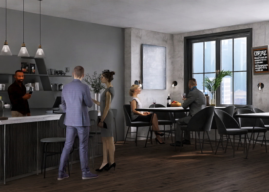 Cafe Design Rendering