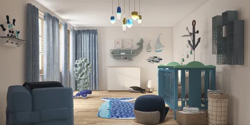 Nautical Theme nursery 