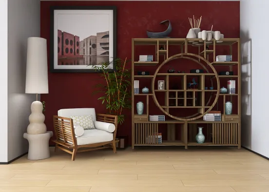 # highlighting a blank wall Renderização de Design