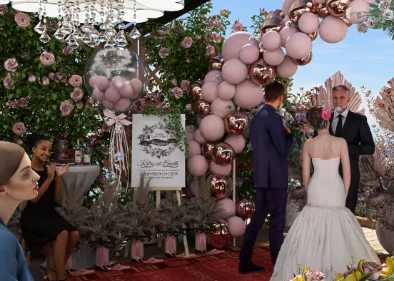 # Romantic Intimate Wedding in Spring Renderização de Design