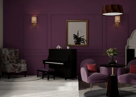 vibe in purple 💜  Design Rendering