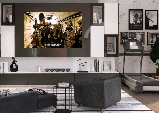 Modern living room ☕️ Design Rendering