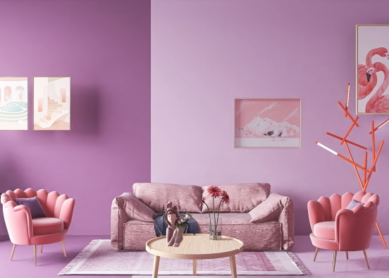 Pink Mood ! 💕🦩 Design Rendering