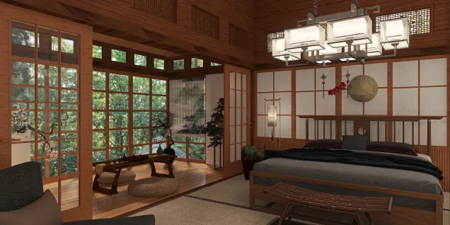 Traditional Zen Bedroom