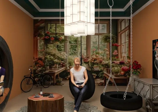 # Sala sustentável Визуализация дизайна