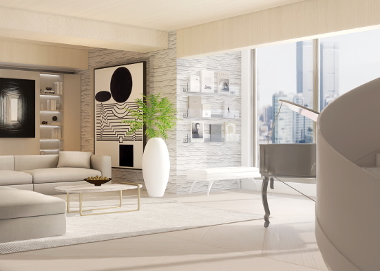 minimalist apartment Design Rendering