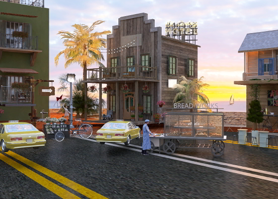 A Street In My Country Of Cuba  Design Rendering