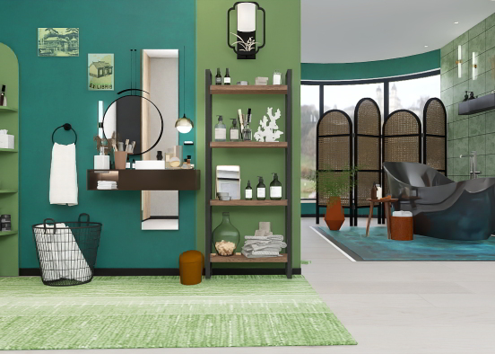 Green room #1rstoftherainbow Design Rendering