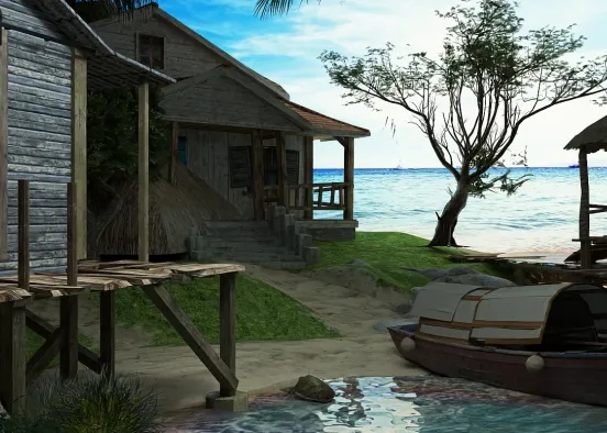 # Island Lifestyle (Day and Night) Renderização de Design