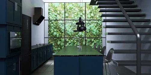 Dark kitchen 
