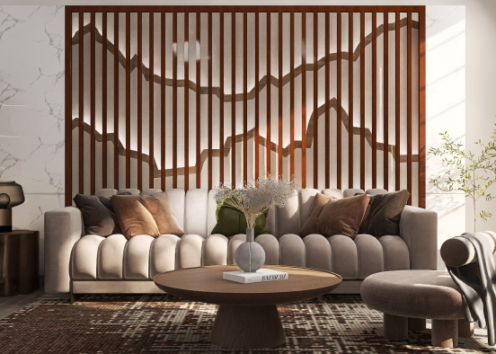 Japandi living room 🤎🖤 Design Rendering