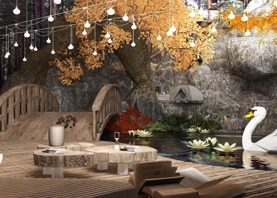 # Outdoor Library  Renderização de Design