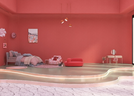 pink Home❤ Design Rendering