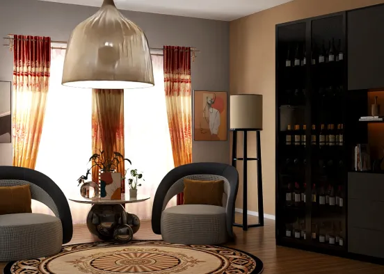 # Sitting area  Renderização de Design