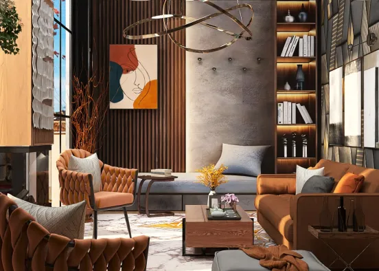 # Modern lounge room 💯👌🏻 Renderização de Design
